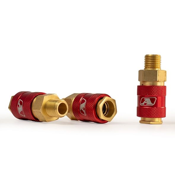 Штуцер профессиональный Aurora мама с наружной резьбой 3/8М, латунь, блистер 1шт