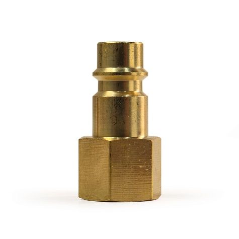 Штуцер профессиональный Aurora папа с внутренней резьбой 1/4F, латунь, блистер 1шт.