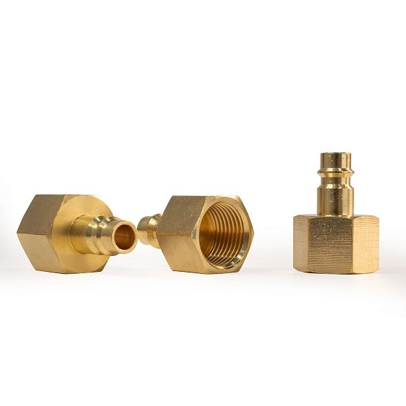 Штуцер профессиональный Aurora папа с внутренней резьбой 1/2F, латунь, блистер 1шт.