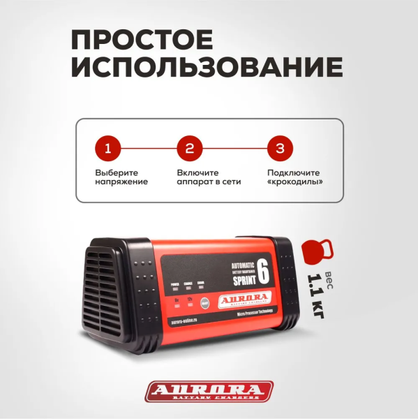 Зарядное устройство Aurora Sprint 6