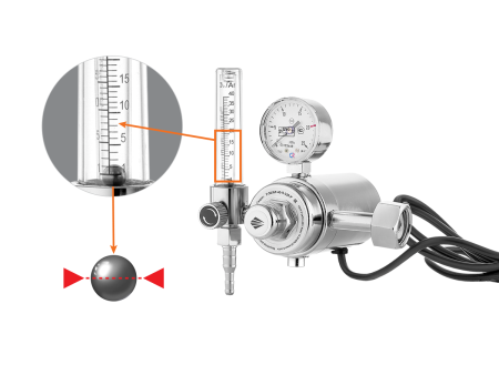 Регулятор расхода газа универсальный Сварог У-30/АР-40-П-220-Р (JTR-198 220V), манометр с поверкой