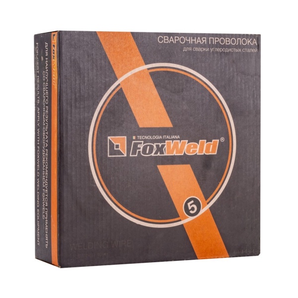 Проволока сварочная омедненная Foxweld ER70S-6 (ан.Св08Г2С) д.1,0мм D200 (5кг)