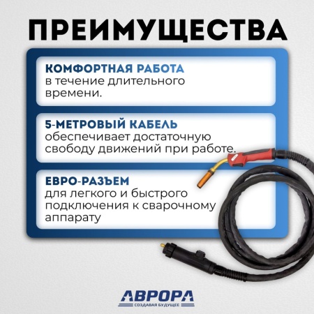 Горелка Aurora MIG 400 WATER COOL 400A (3м)