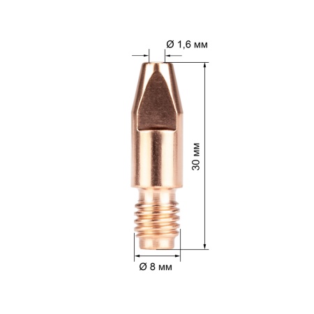 Наконечник VARTEG M8х30х1.6 (140.0587/MD0005-16)