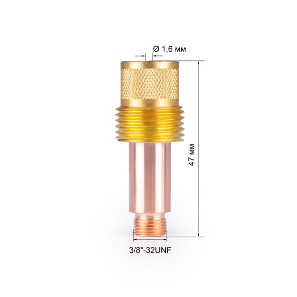 Корпус цанги FoxWeld 1,6мм газ.линза (701.0203/ТЕ0006-16)