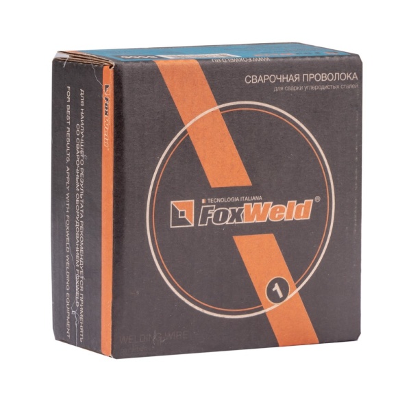Проволока сварочная омедненная Foxweld ER70S-6 (ан. Св.08Г2С) д. 1,0 мм, D100, 1,0 кг